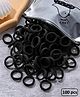 Ziory Set Of 100 Solid Rubber Bands - Black