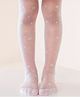Ziory Knit Star Designed Stockings - White