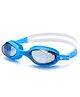 Konex Swimming Goggles for Kids with Polarised UV Protected Lens, Anti-Fog and Anti-Leak Design with 3D Seal for Clear Wide Angle View - Blue