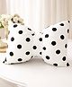 Peach Cuddle Cute Bow Extra Soft Fabric Cushion for Home Decoration (White, 12x16 inch, 1 Piece)