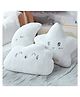Peach Cuddle Cute Moon Star Cot Cushion (Pack of 2, 16x16 inch, Peach) Kids Cushion, Soft Toy, Soft Plush Pillow, cot Cushion, Nursery décor, Baby Cushion