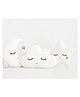 Peach Cuddle Cute Cloud Moon Star Cot Cushion (Pack of 3 , 16x16 inch , Velvet) kids cushion , soft toy , soft plush pillow , cot cushion , nursery décor , Baby Cushion