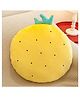 Peach Cuddle Fruit Shaped Cushion for Kids Room, Living Room, Bedroom, Nursery Decor (16x16 inch,Yellow)