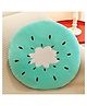 Peach Cuddle Fruit Shaped Cushion For Kids Room, Living Room, Nursery Decor, Velvet Cushion, (16X16 Inch, Pack of 1, Kiwi)
