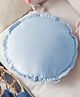 Peach Cuddle Round Couch Throw Cushion Pillow for Living Room Décor (Pack of 1, 43x43 cm, Blue) Couch Cushions, Bedroom décor, kidsroom décor, Patio Cushion, Floor Cushion