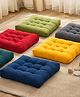 Peach Cuddle Velvet Square Floor Cushion Pillow For Living Room Décor (Pack of 1, 50X50 Cm, Olive Green)