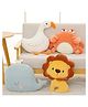 Peach Cuddle Whale A Animal Shaped Cushion for Kids Room, 45x45 cm, Velvet, Unique Animal Shaped Design