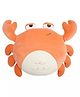 Peach Cuddle Cute Animal Shaped Cushion for Kids Room (45x45 cm, Crab) Animal Cushion for Kids, Kids Furnishing, Decorative Cot Cushion, Nursery Décor, Baby Pillows, Lion Cushion