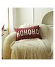 Peach Cuddle HOHO Christmas Embroidery Cushion for Living Room Sofa (Pack of 1, 12x18 inch, Scottish Tartan) Christmas Theme Cushion, Sofa Cushion,