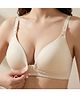 Bembika Cotton Spandex Woven Sleeveless Solid Wirefree Maternity Bra With Front Open Nursing Access - Skin
