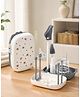 5-in-1 Cleaning Combo Sets - Grey| Drying Rack with Bottle Nipple & Straw Cleaning Brush in Carry Case| Spray Container|BPA Free| Portable & Travel  Friendly