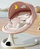 StarAndDaisy 5 in 1 baby rocker for 0 to 2 years multifunctional chair with removable mattress swing and bouncer cradle adjustable canopy and hanging toys safe comfortable and stylish pink color