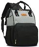 Motherly Crown Melange Fabric Diaper Bag for Mothers for Travel With Warranty(Black & Grey)