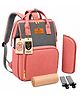 Motherly Crown Combo Melange Fabric Diaper Bag for Mothers for Travel With Warranty(Pink & Grey)