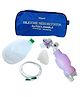 MQUIP Neonatal Purple Silicone Ambu Bag (250ml) | Manual Resuscitator for Newborns | Oxygen Reservoir & 1.87m Tubing | Medical-Grade, Latex-Free