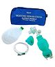 MQUIP Neonatal Silicone Ambu Bag (250ml) | Manual Resuscitator for Newborns | Oxygen Reservoir & 1.87m Tubing | Medical-Grade, Latex-Free