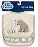 Big Softies 3 Pack Newborn Bibs - Bear