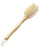 Multibrite 2 in 1 Dual Side Long Handle Body Brush for Bath and Shower, Skin Exfoliation Massage Brush