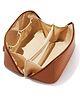 Multibrite Waterproof, Travel Makeup Bag for Women, Compact Cosmetic Organizer Elastic Pockets for Brushes