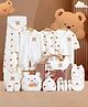 Little Surprise Box 25pcs Cream Teddy Bear Baby Hamper with Suitcase, 0-12 Months