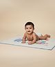 Baby Moo Elephant Giraffe Friends Air Filled Waterproof Massage Mat - Blue
