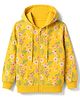 Pine Kids Cotton Knit Sweatshirt with Full Sleeves and Floral Print in Yellow for 4-5 Years
