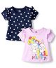 Doodle Poodle Cotton Knit Printed Tops Half Sleeves Pack of 2 Navy Blue New Born
