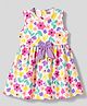 Babyhug Cotton Woven One Piece Dress Floral Print White 18-24 Months