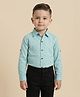 Rikidoos Cotton Woven Full Sleeves Printed Shirt - Mint Green