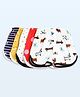 The Boo Boo Club Cotton Knit Pack Of 5 Floral Hearts & Animal Printed Shorts - Multi Colour