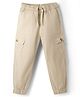 Pine Kids Woven Full Length Solid Trouser With Cargo Pockets - Beige