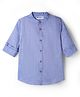Kookie Kids Cotton Woven Shirt Full Sleeves Light /Sky Blue 8-9 Years