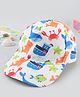 Babyhug Twill Woven Baseball Cap With Sea Life Print Multicolor - Diameter 19.5 cm