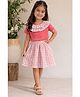 Aww Hunnie Cotton Blend Knit Half Sleeves Frill Detailed Top &  Skirt Set - Pink