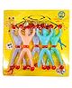 New Pinch Sticky Wall Climbing figure Toy 1 Set of 5pcs for Kids (Color May Vary)