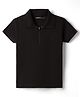 Doreme Cotton Knit T-Shirts Half Sleeves Polo Neck Black 4-5 Years