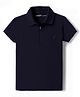 Doreme Cotton Knit T-Shirts Half Sleeves Polo Neck Navy Blue 3-4 Years