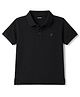 Doreme Cotton Knit Polo T-Shirt with Half Sleeves in Black for 7-8 Years
