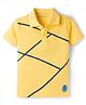 Doreme Cotton Knit T-Shirts Half Sleeves Polo Yellow 3-4 Years