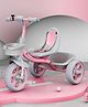 StarAndDaisy Kids Cycle for 25 Years Boy & Girl/Tricycle with EVA Wheels, Bell & Basket/Baby Trike Cycle 30 Kg Capacity, 3-Point Safety Belt -Pink