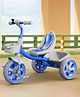 StarAndDaisy kids tricycle for 2 to 5 years boys and girls with eva wheels bell and basket baby cycle with 30 kg capacity and 3 point safety belt durable safe and stylish blue color