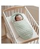 StarAndDaisy Baby Sleeping Bag for Newborn Boys and Girls with Premium Cotton Fabric Soft Comfortable for 0 to 12 Months Foldable Washable Design Ideal for Safe and Cozy Baby Sleep Green