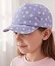 Babyhug Cotton Woven Summer Cap With Floral Print  - Diameter 13 cm