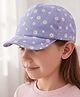 Babyhug Cotton Woven Summer Cap With Floral Print  - Diameter 17 cm