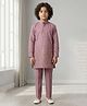 Ahhaaaa Viscose Woven Ethnic Motifs Embroidered Kurta Pajama Set - Pink