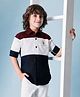 U.S. Polo Assn. Kids Cotton Woven Full Sleeves Colour Blocked Shirt - Multi Colour