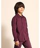 U.S. Polo Assn. Kids Cotton Woven Full Sleeves Solid Shirt - Red