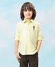 U.S. Polo Assn. Kids Cotton Woven Full Sleeves Solid Shirt - Light Yellow