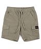 U.S. Polo Assn. Kids Cotton Woven Brand Name Patch Detailed Shorts - Light Olive
