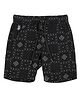 U.S. Polo Assn. Kids Cotton Woven Geometric Printed Shorts - Black